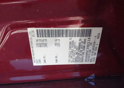 2018 Nissan Maxima 3.5 Sv from USA, damaged, VIN 1N4AA6AP0JC390118